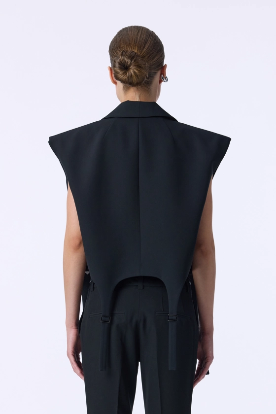 Жилет Bazhane Garter vest чорний