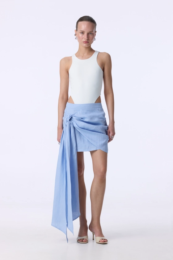 Спідниця Bazhane Knot skirt блакитний