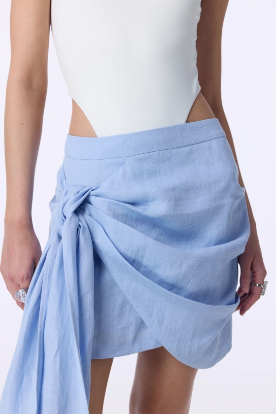 Спідниця Bazhane Knot skirt блакитний