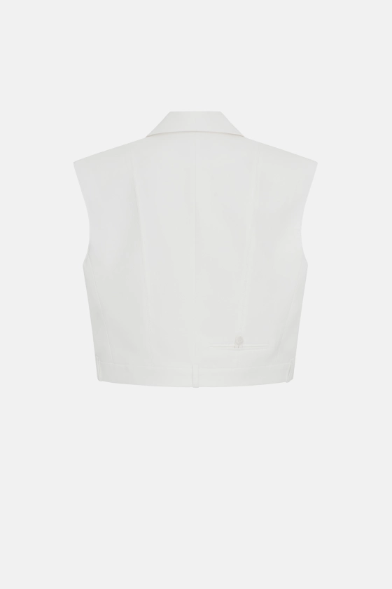 Жилет Bazhane Destructive vest молочний