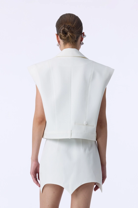Жилет Bazhane Destructive vest молочний