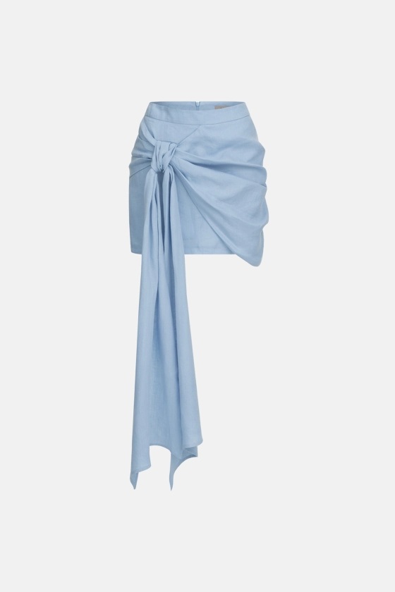 Спідниця Bazhane Knot skirt блакитний