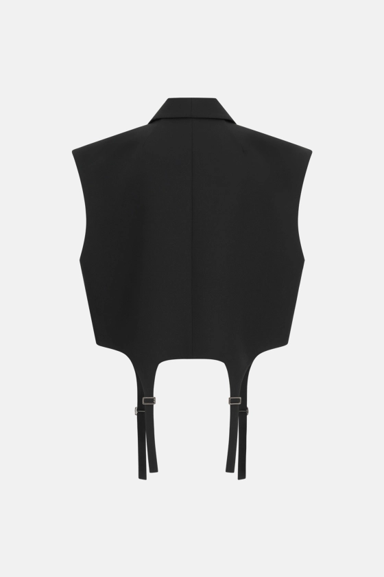 Жилет Bazhane Garter vest чорний