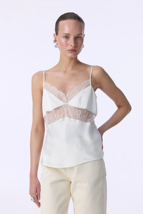Топ Bazhane Nymph top молочний