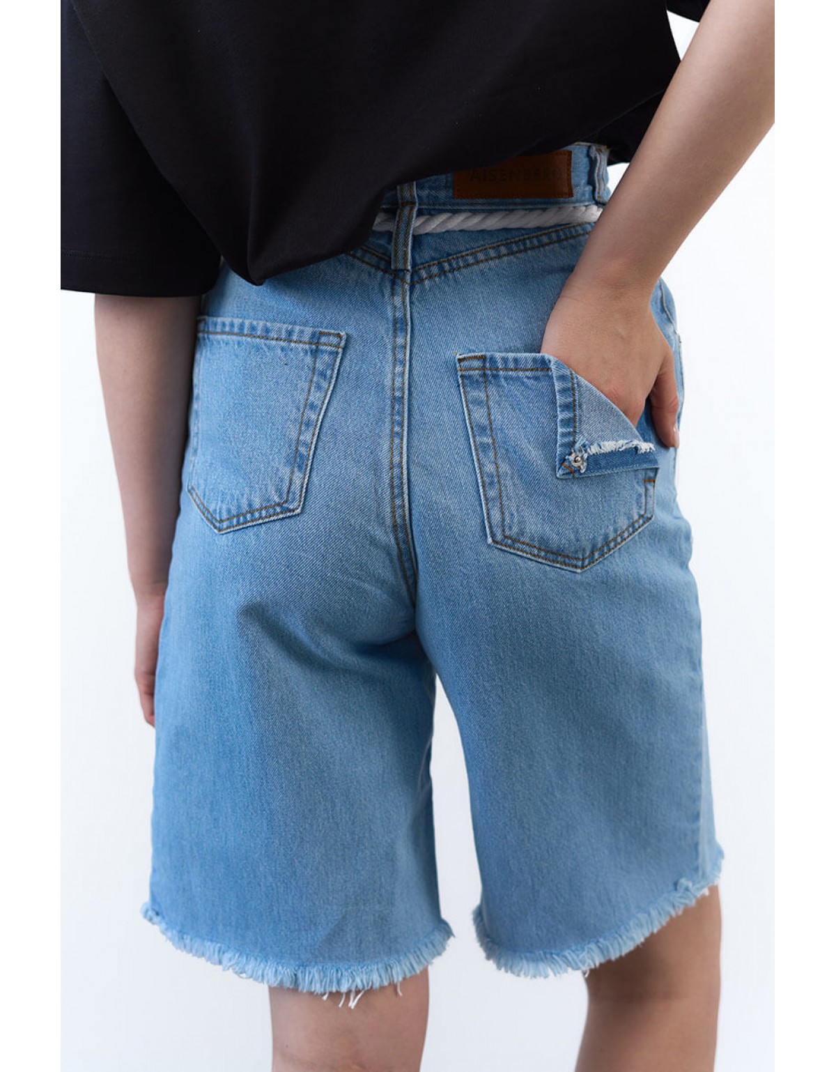 Шорти-бермуди Aisenberg denim сині - Зображення 2