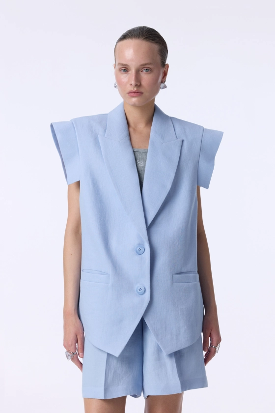 Жилет Bazhane Vivid vest блакитний