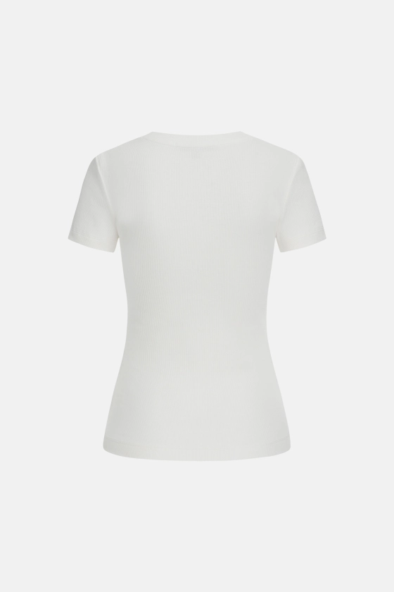 Футболка Bazhane t-shirt з вишивкою BB logo молочний