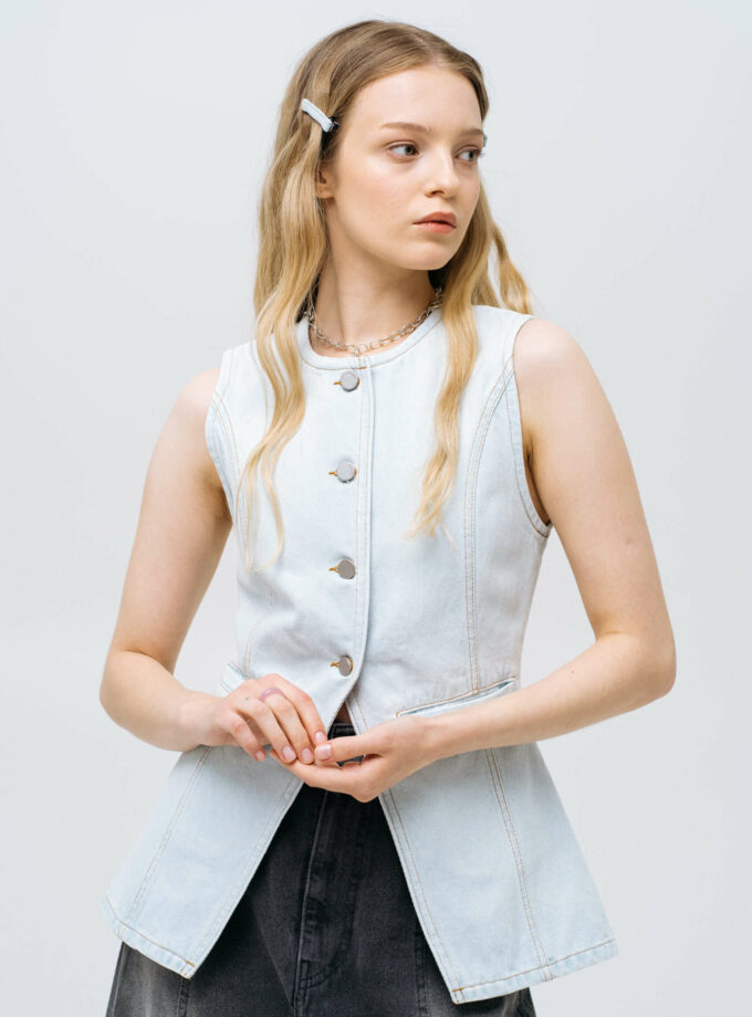 Жилет MATCH DENIM Light Blue