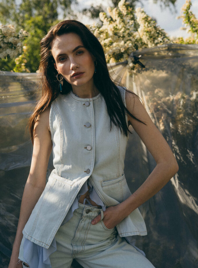 Жилет MATCH DENIM Light Blue