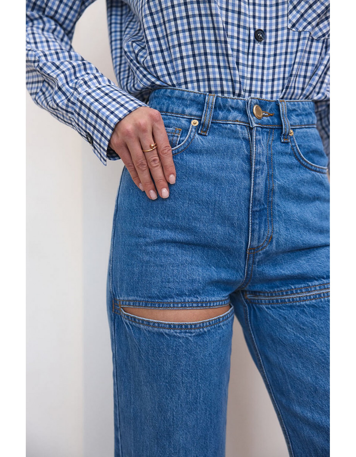 Джинси Aisenberg denim Rihanna сині - Зображення 3