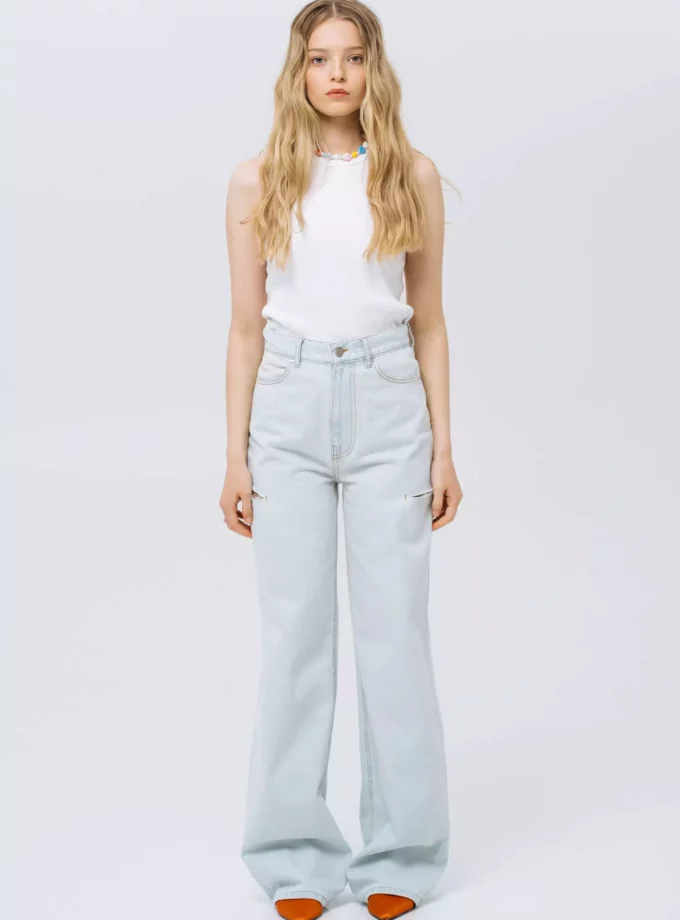 Джинси MATCH DENIM Light Blue із розрізами