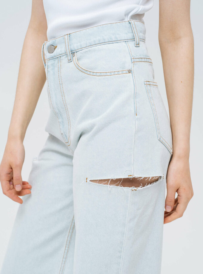 Джинси MATCH DENIM Light Blue із розрізами
