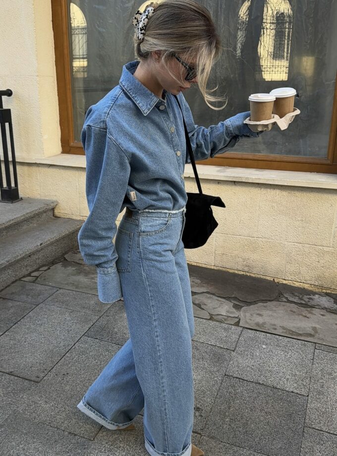 Сорочка MATCH DENIM блакитна