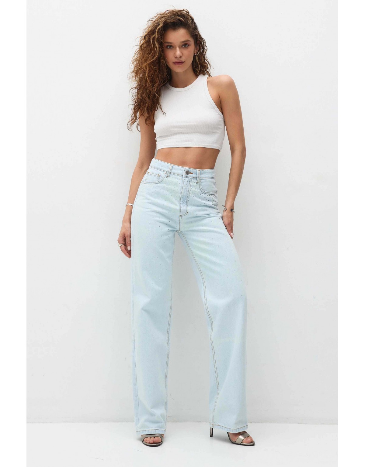 Джинси Aisenberg denim Blue Crystal Bleach