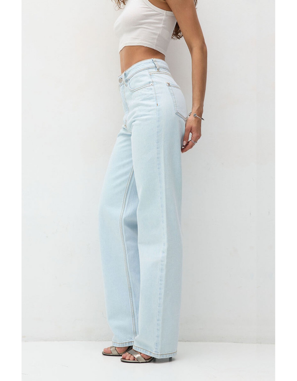 Джинси Aisenberg denim Blue Crystal Bleach - Зображення 3