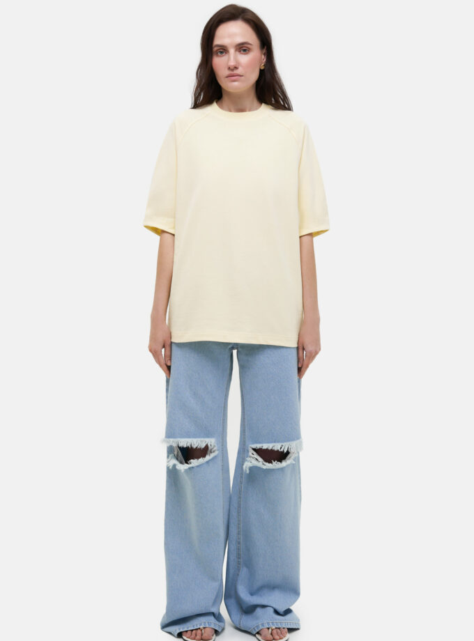 Футболка MATCH DENIM Yellow Raglan