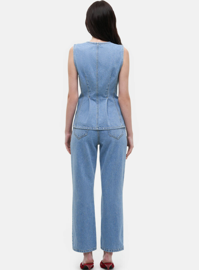 Жилет MATCH DENIM Vest with Pockets blue