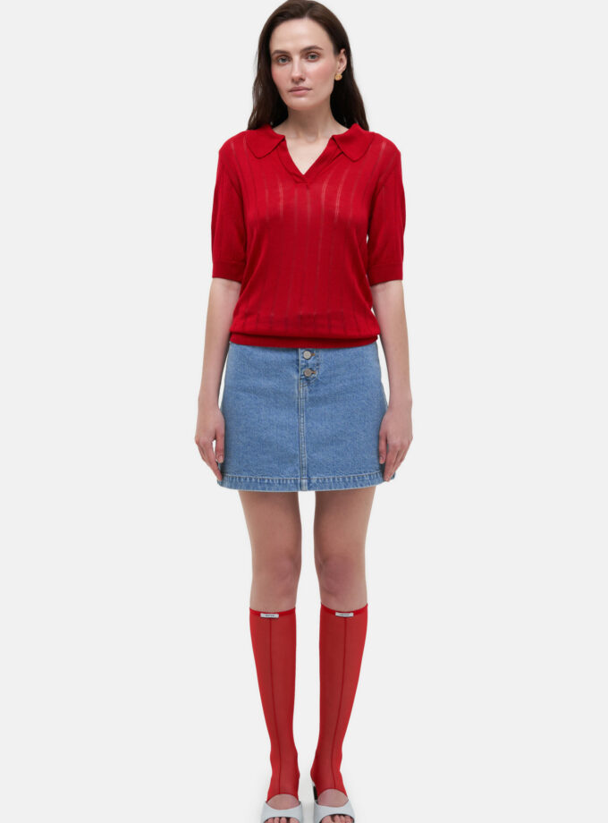 Поло MATCH DENIM Red Knit