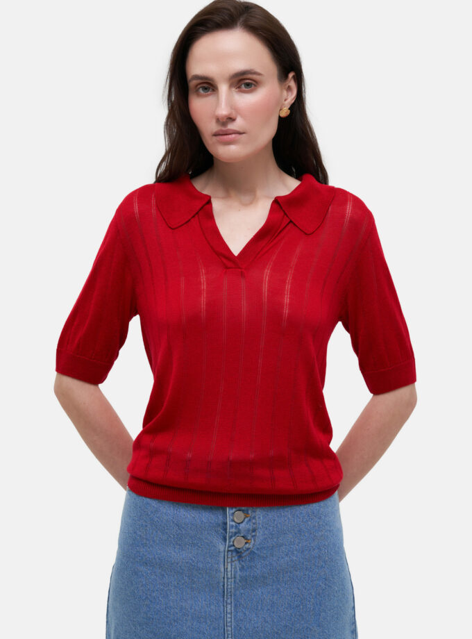Поло MATCH DENIM Red Knit