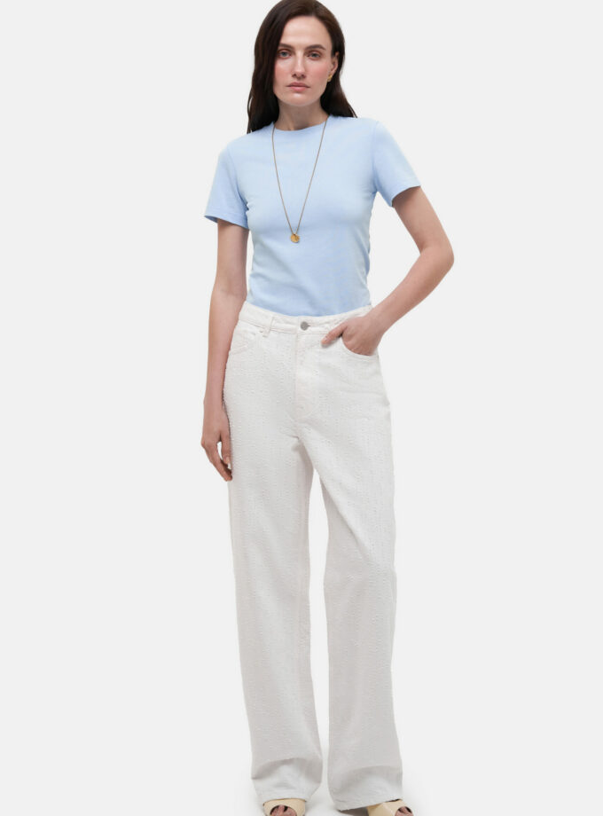 Джинси MATCH DENIM perforated White