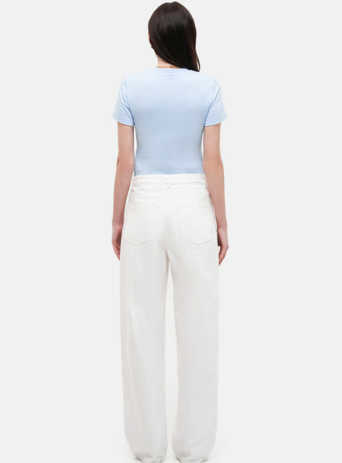 Джинси MATCH DENIM perforated White