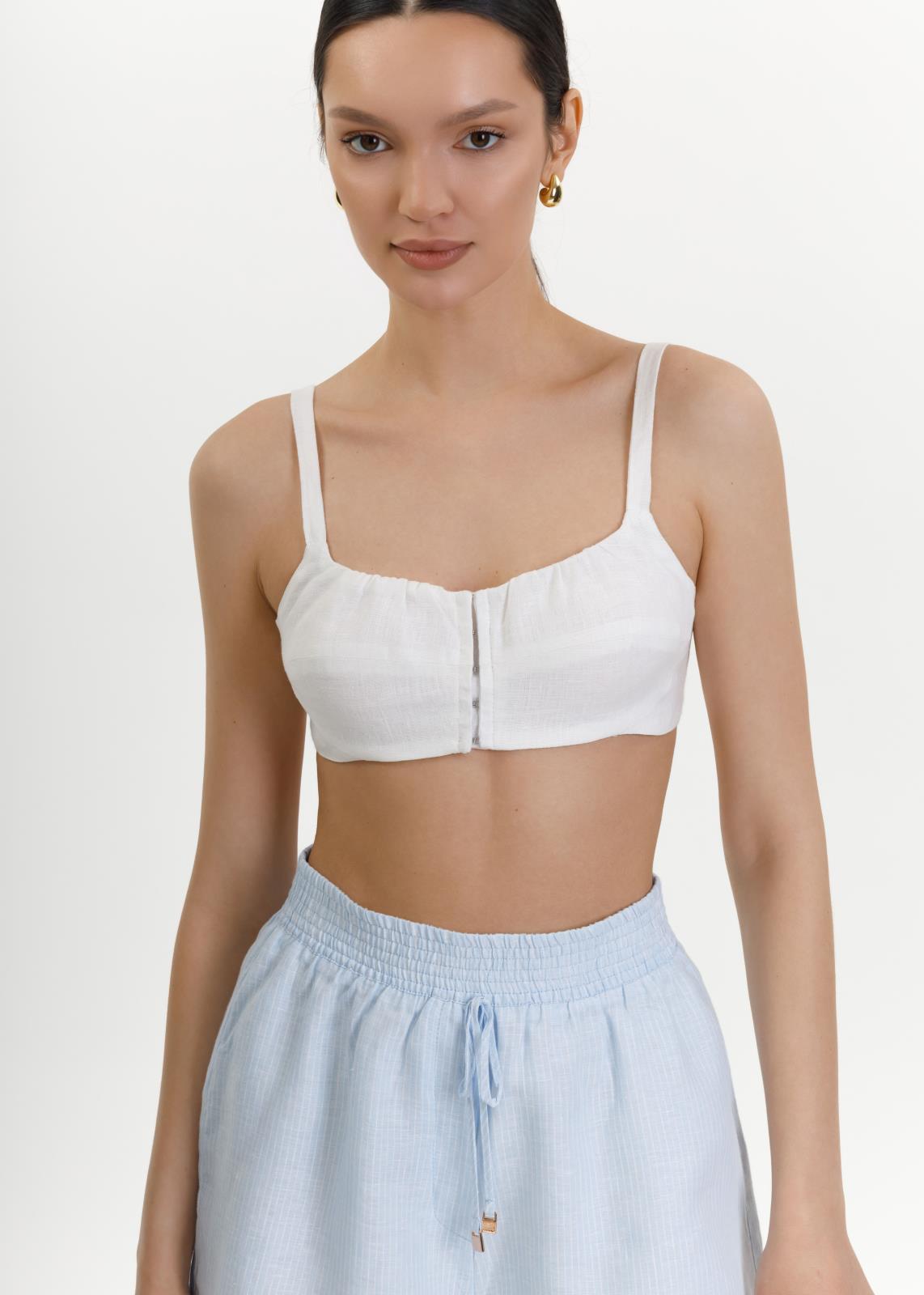 Топ FEEL and FLY лляний Becca White