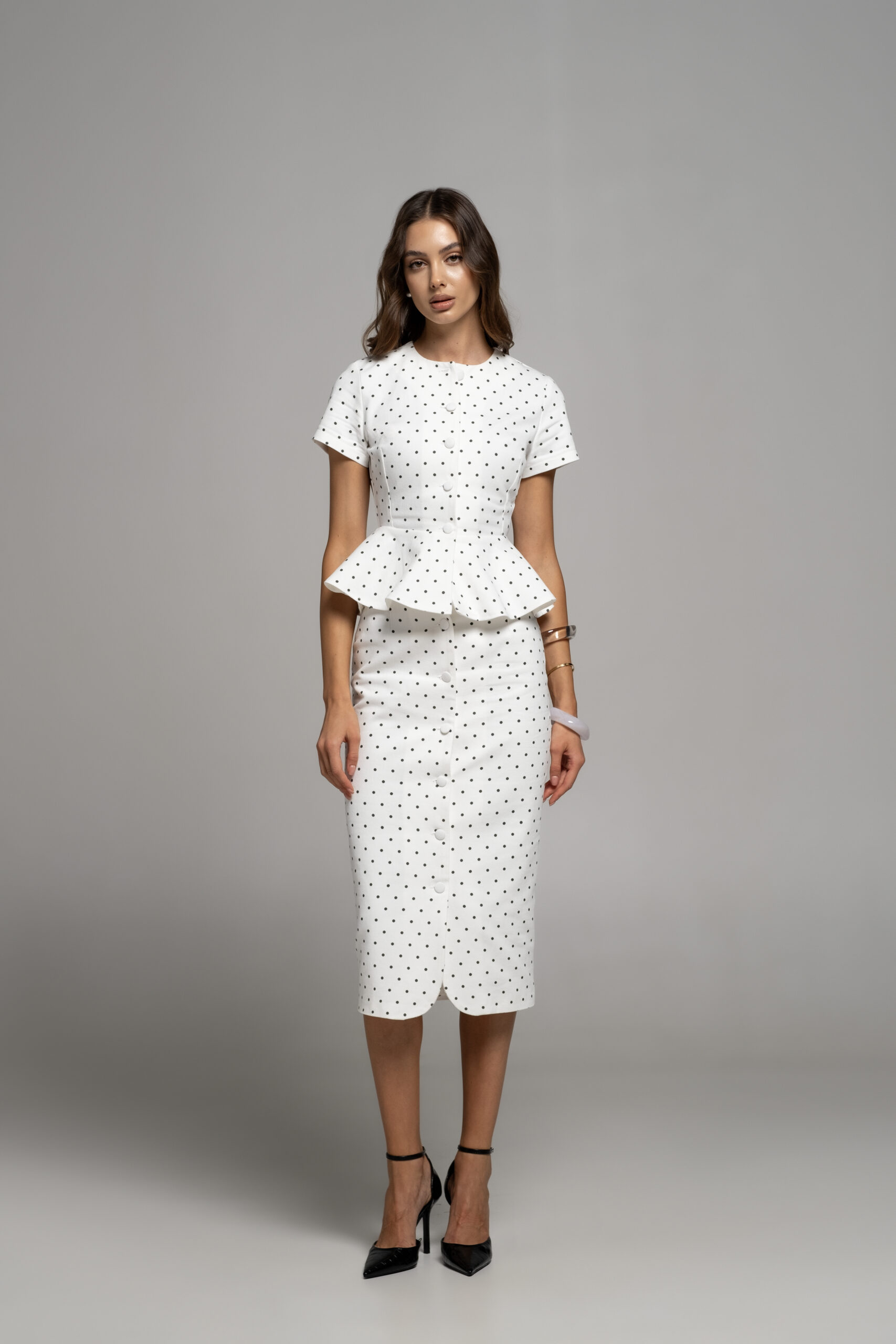 Спідниця Lacy Hearts біла POLKA DOT горох