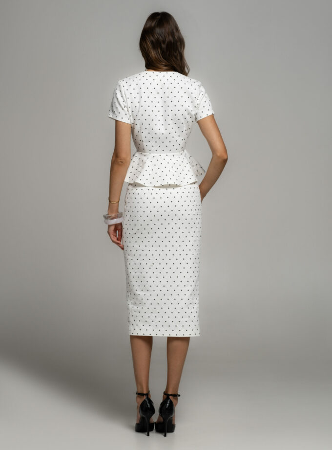 Спідниця Lacy Hearts біла POLKA DOT горох