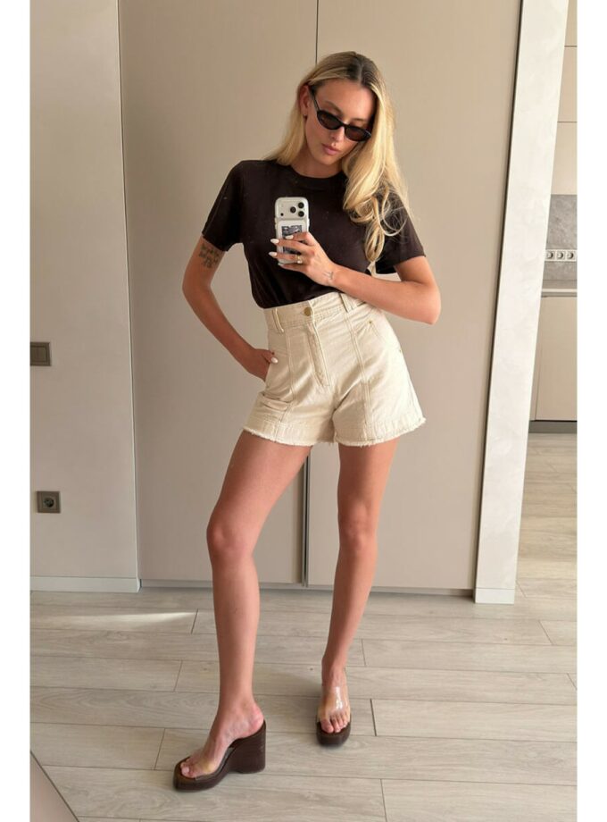 Шорти Aisenberg denim Lucy беж