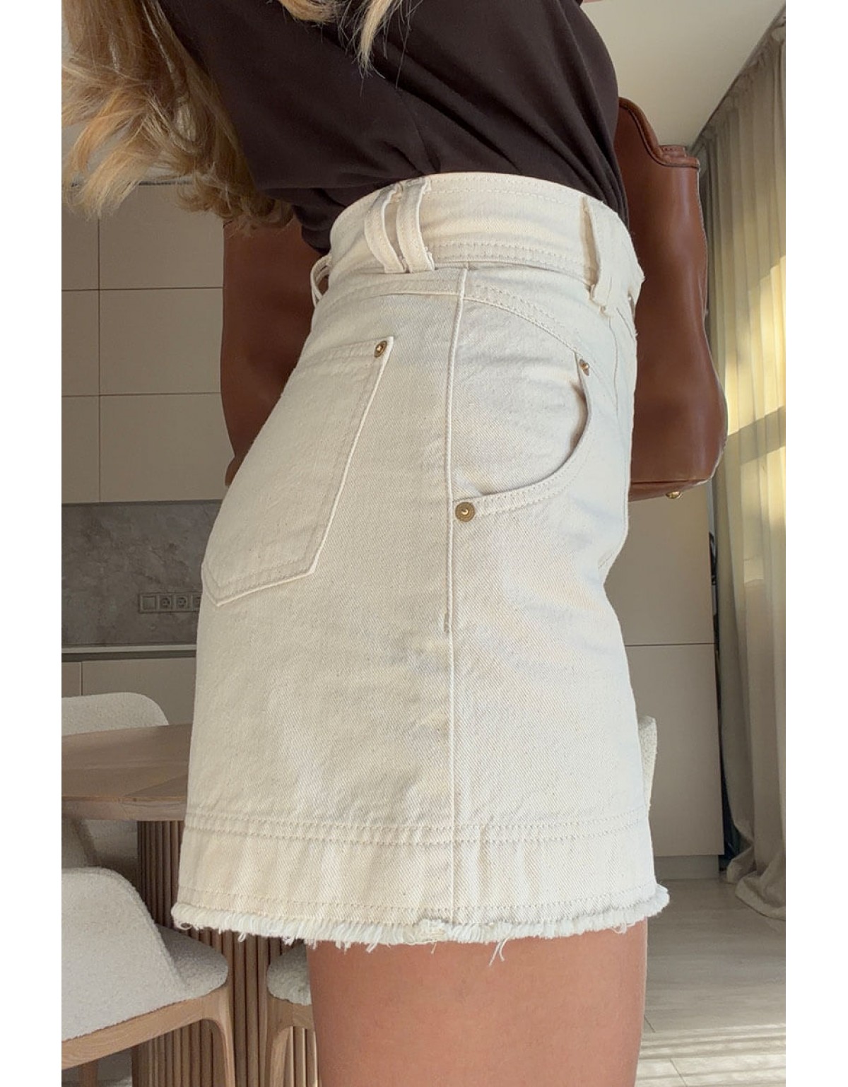 Шорти Aisenberg denim Lucy беж - Зображення 2