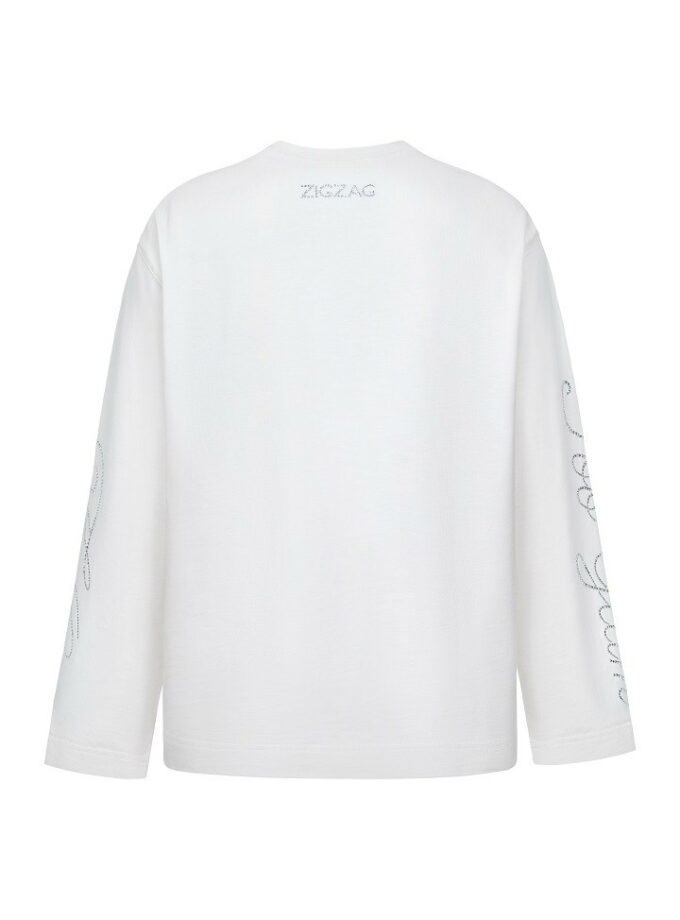Лонгслів Zigzag Too Glam молочний
