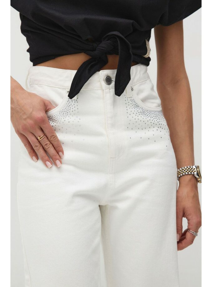 Джинси Aisenberg denim Crystal білі