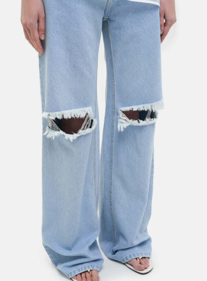 Джинси MATCH DENIM Ripped Jeans блакитні
