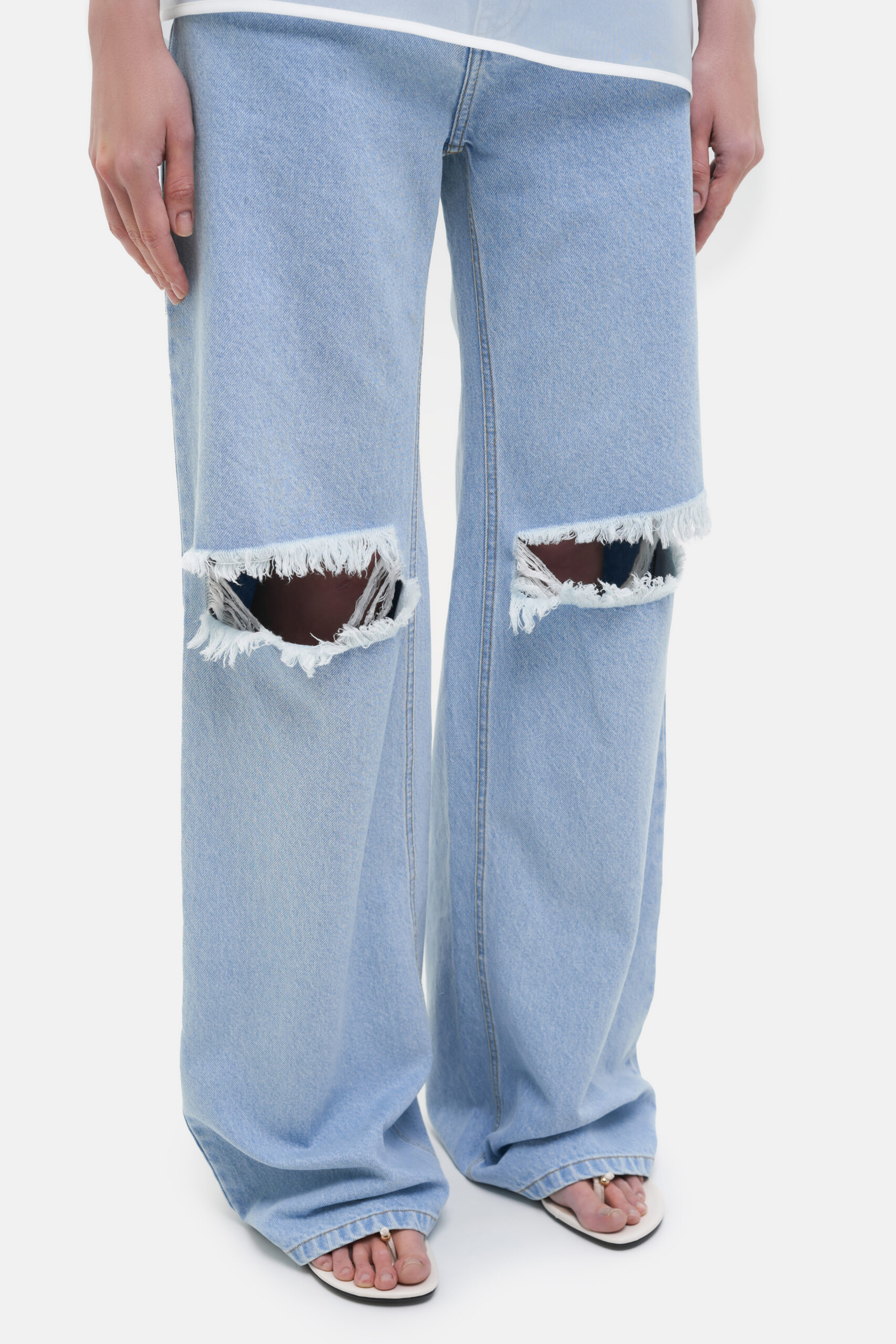 Джинси MATCH DENIM Ripped Jeans блакитні - Зображення 4