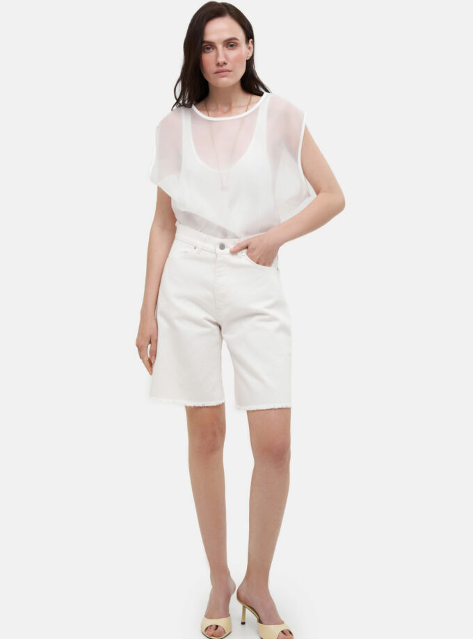 Шорти MATCH DENIM White Bermuda