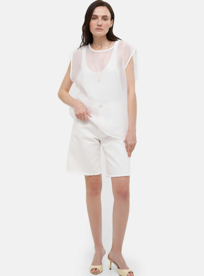 Шорти MATCH DENIM White Bermuda