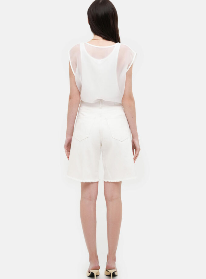 Шорти MATCH DENIM White Bermuda