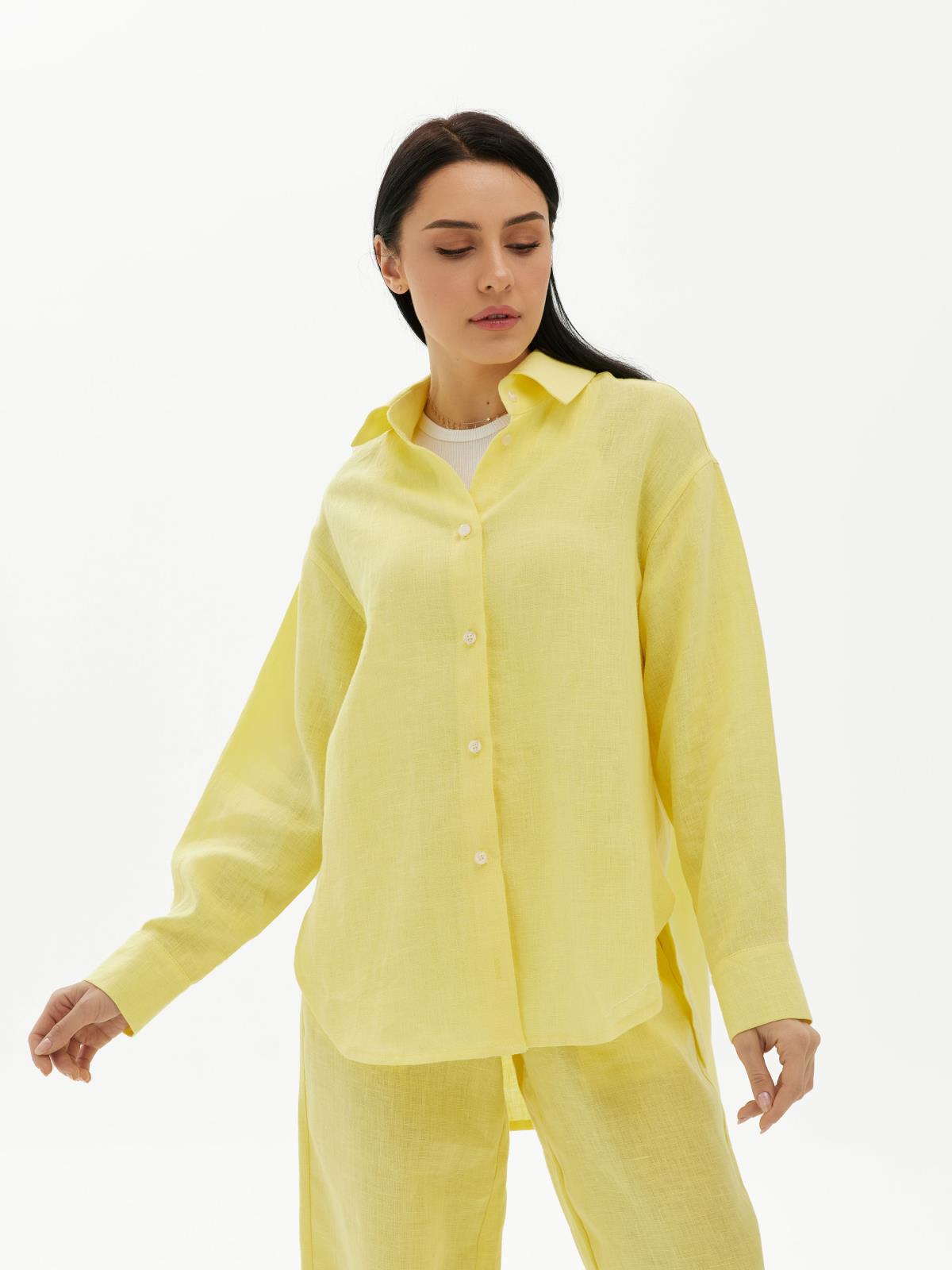 Лляна жіноча сорочка FEEL and FLY Rene Yellow