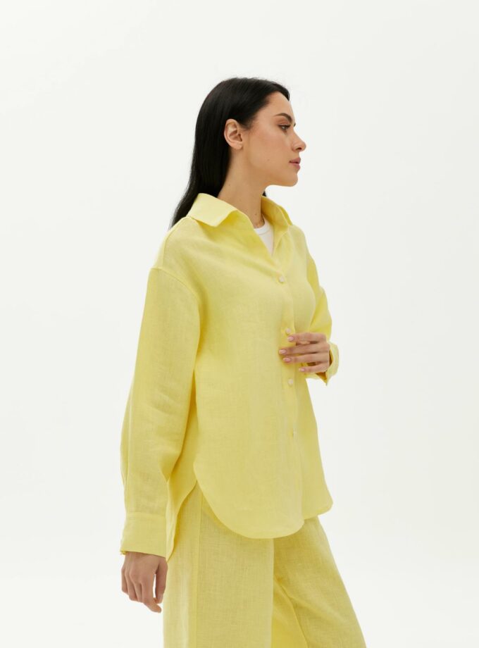Лляна жіноча сорочка FEEL and FLY Rene Yellow
