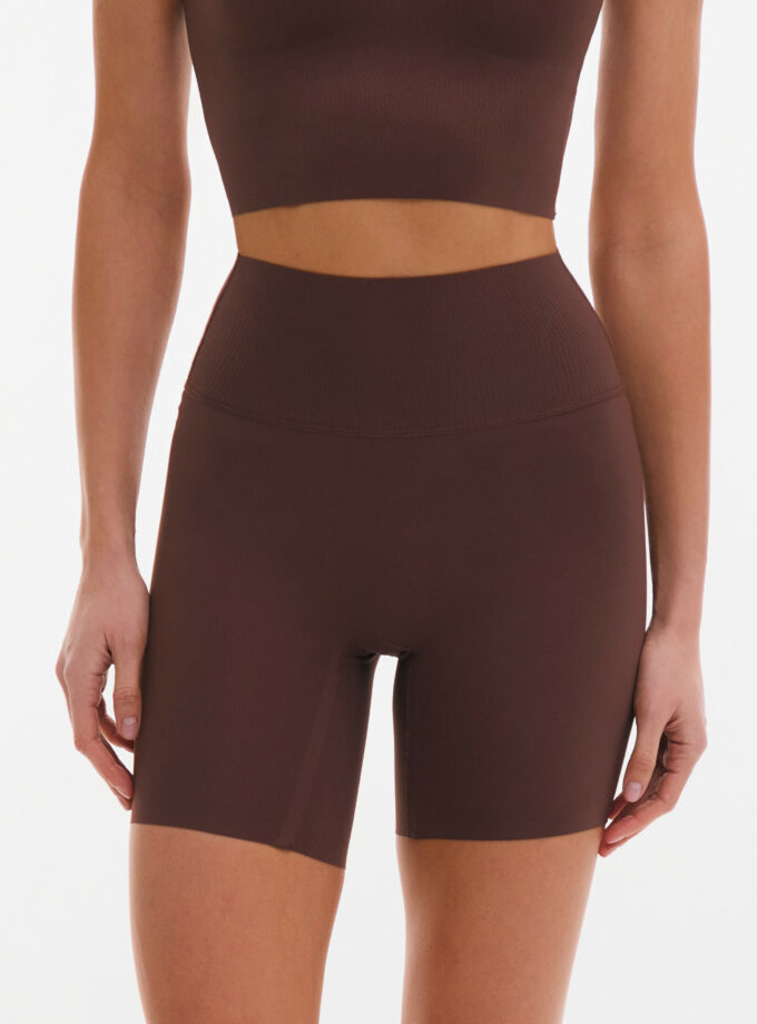 Шорти MISSD Kayla shorts шоколадні з ефектом суперутяжки