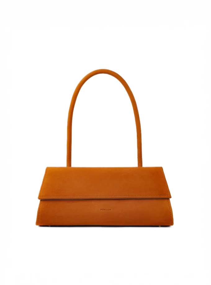 Сумка Poelle Untitled bag small оранжева замша