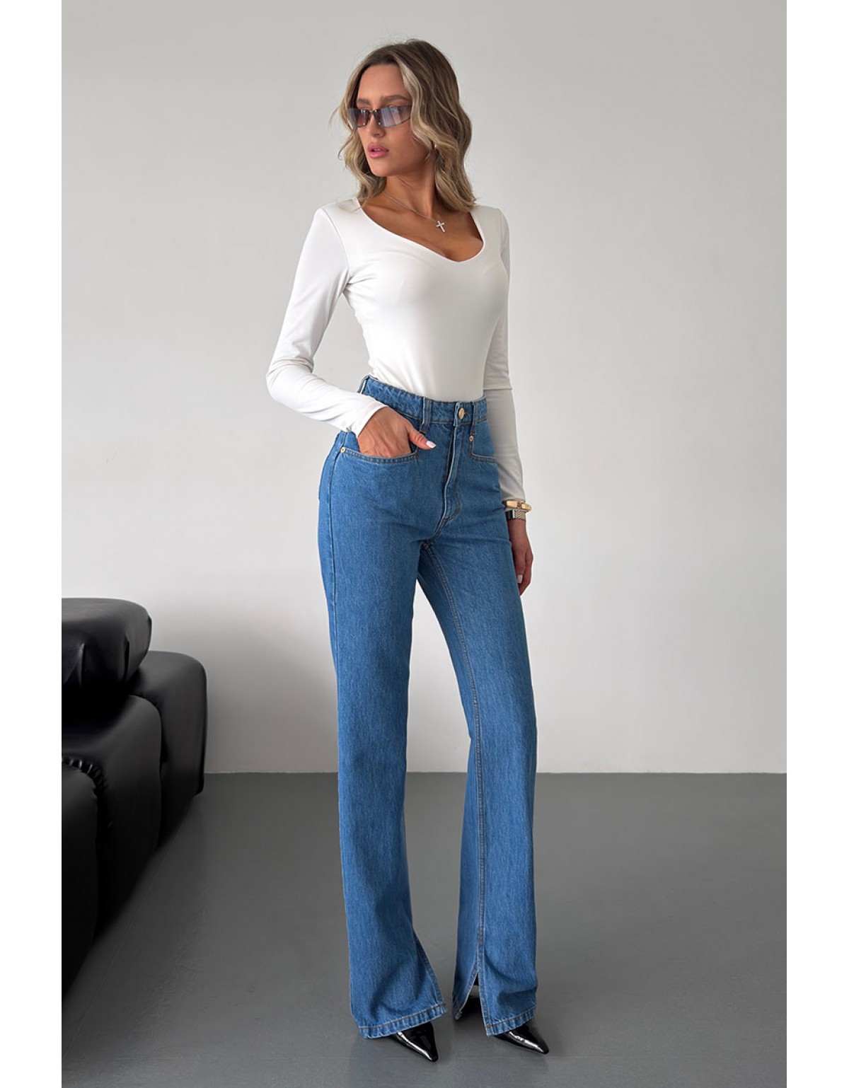 Джинси Aisenberg denim Linda сині - Зображення 2