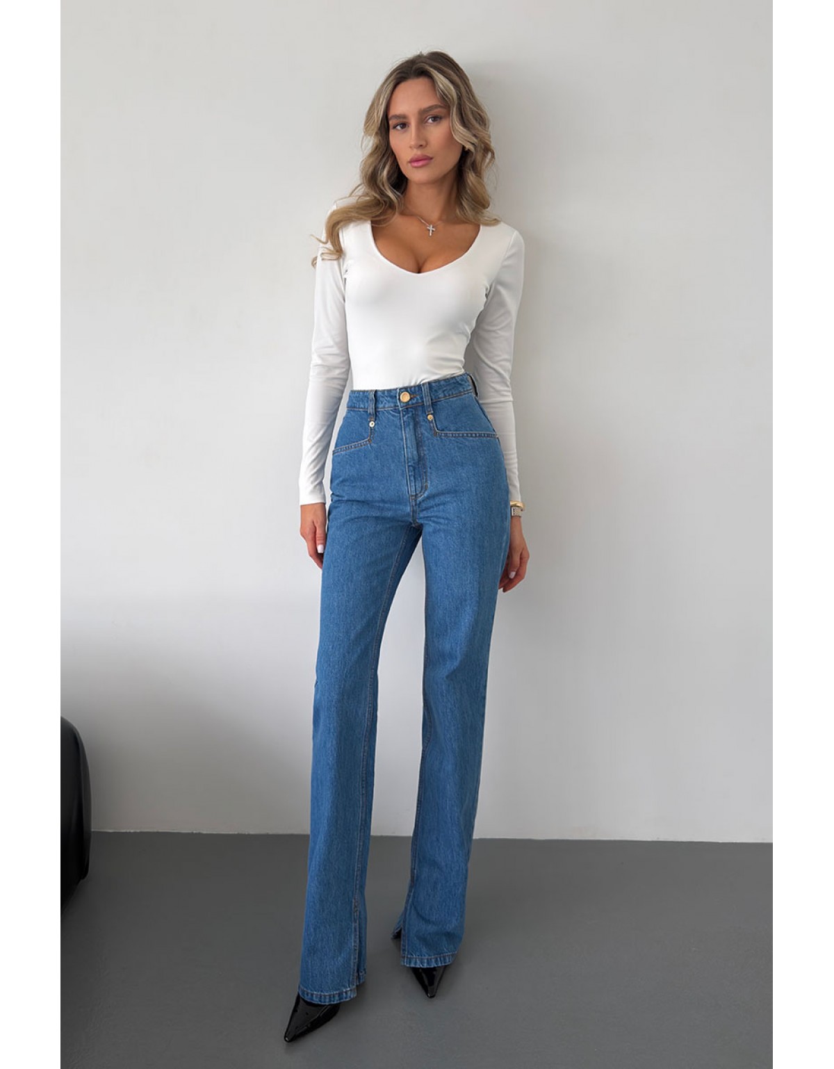 Джинси Aisenberg denim Linda сині