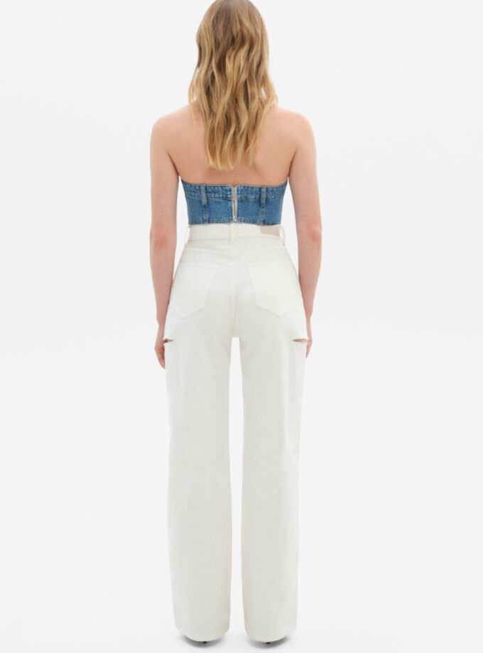 Джинси MATCH DENIM White with rips