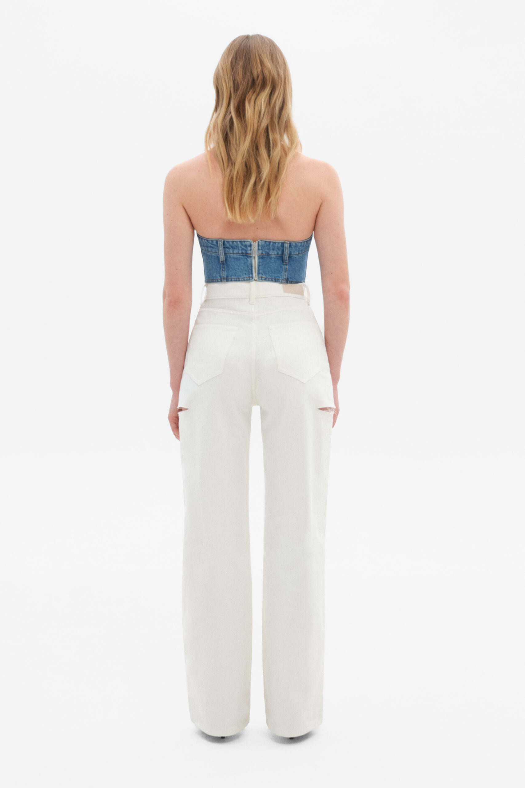Джинси MATCH DENIM White with rips - Зображення 3