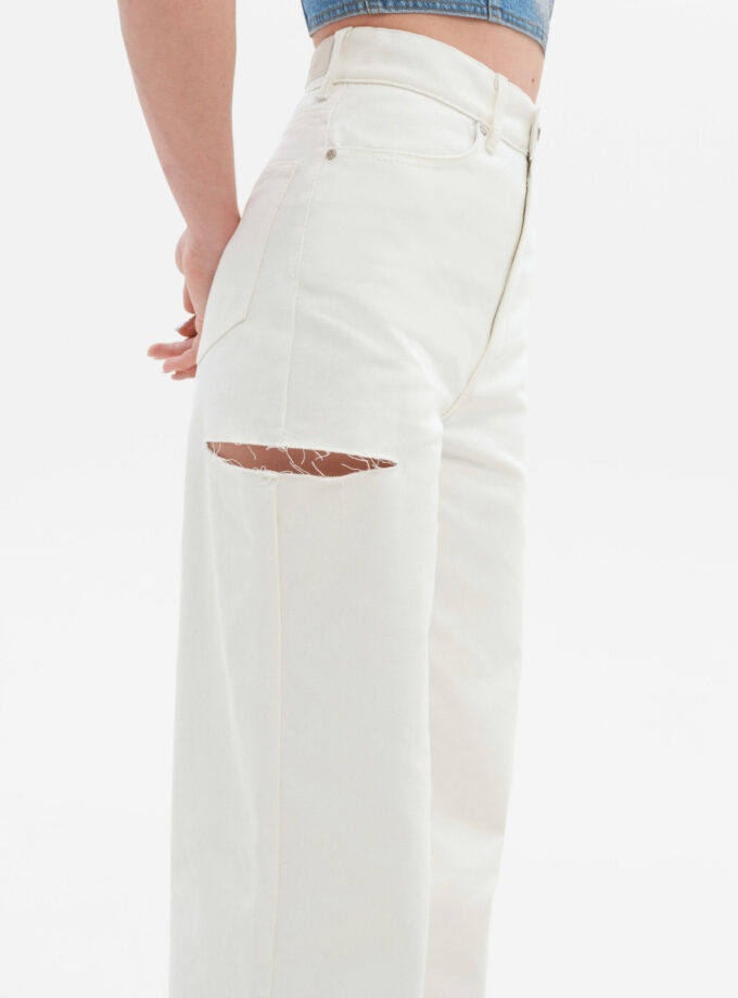 Джинси MATCH DENIM White with rips