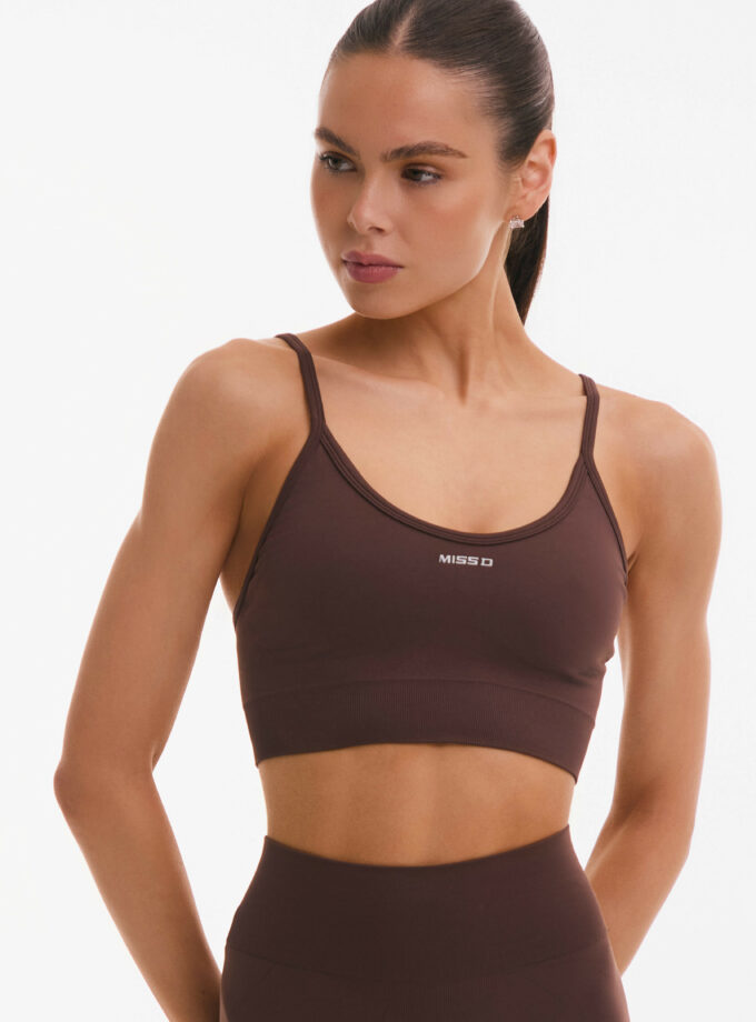 Топ MISSD Kate bra шоколадний безшовний