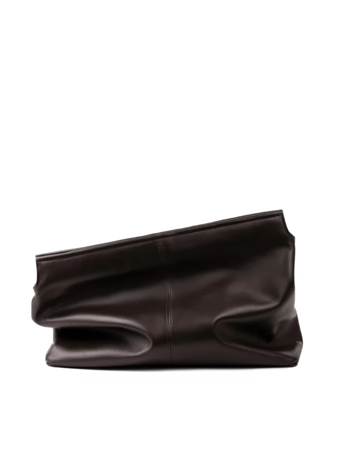 Сумка Poelle Elza clutch коричневий шкіра
