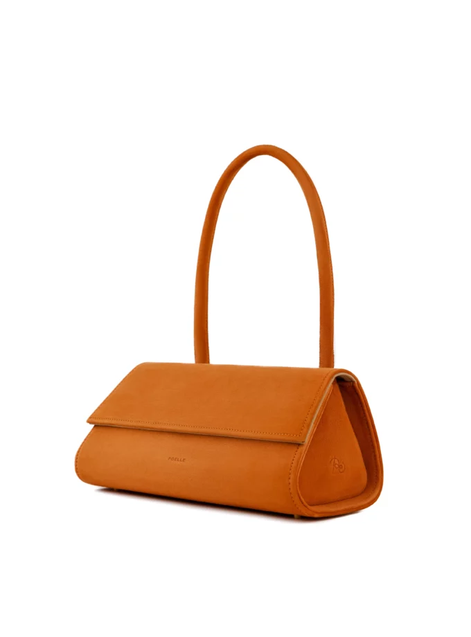Сумка Poelle Untitled bag small оранжева замша