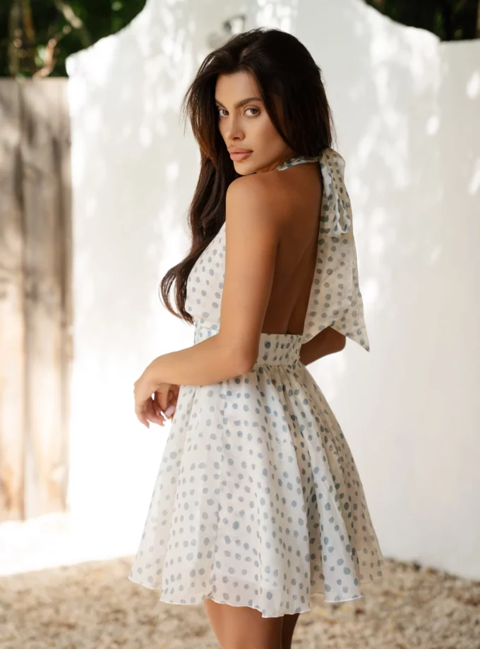 Сукня MOHD міні Polka dot dress Ivory